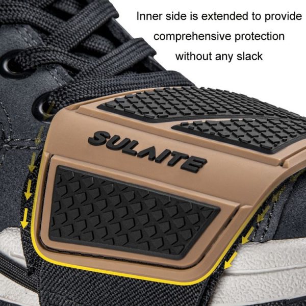 SULAITE Motorcycle Anti-Slip Riding Gear Cover Anti-Scratch Wear-Resistant Shoe Cover (Gray) - Image 4