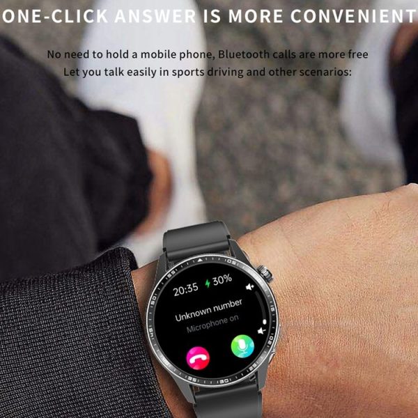 F400 1.55 Inch Screen Smart Watch Support ECG / Blood Oxygen / Blood Sugar / 150+ Sports Mode, Color: Black Silicone - Image 7