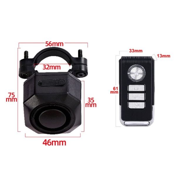 SF32R+03C Electric Motorcycle / Bike Anti-theft Alarm Home Wiring Free Vibration Alarm - Image 2