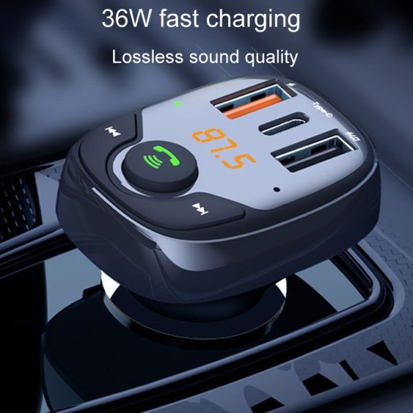 36W Car Bluetooth MP3 Player FM Transmitter Multifunctional Car Charger, Model: S-15PD - Image 5
