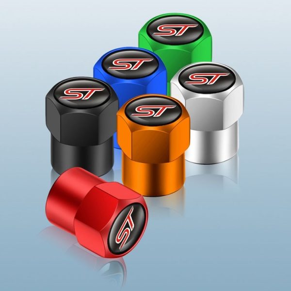 4pcs / Set Car Valve Cap Motorcycle Tire Decoration, Color: Black - Image 2