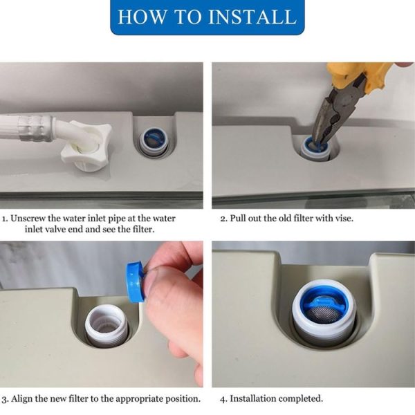 2pcs Universal Automatic Washing Machine Water Inlet Valve Port Stainless Steel Filter - Image 5