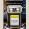 Mini Type-C Rechargeable Outdoor Keychain Light Flashlight (Lamp Head Rotatable Black) - Image 11