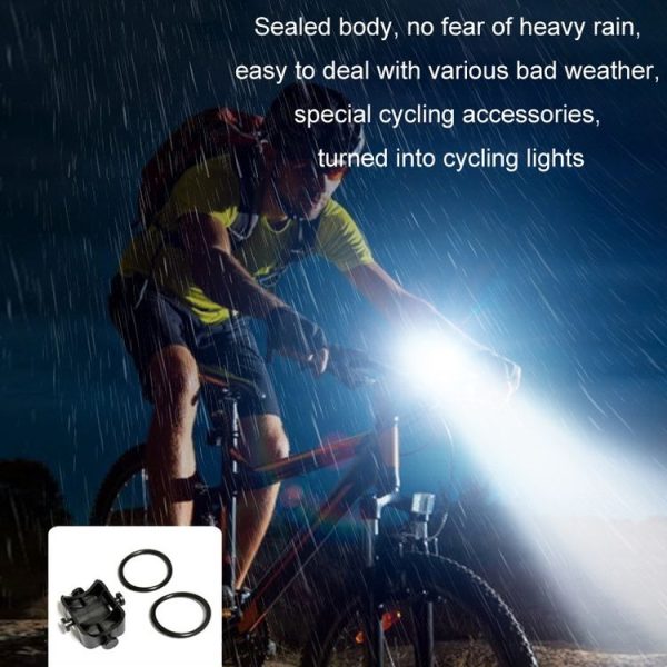 Mini Type-C Rechargeable Outdoor Keychain Light Flashlight (Lamp Head Rotatable Black) - Image 13