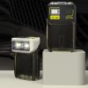 Mini Type-C Rechargeable Outdoor Keychain Light Flashlight (Lamp Head Rotatable Black) - Image 2