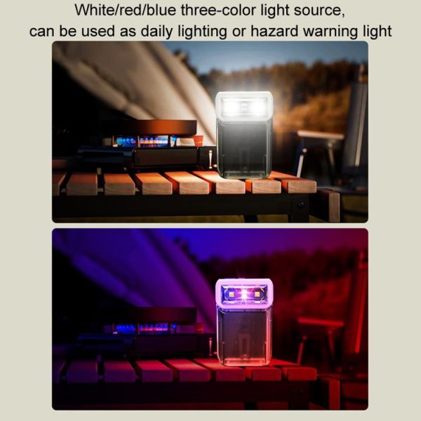 Mini Type-C Rechargeable Outdoor Keychain Light Flashlight (Lamp Head Rotatable Black) - Image 7