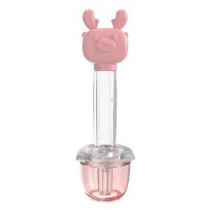 Children Cartoon Medicine Feeder Portable Dropper Baby Water And Liquid Feeder (Pink)