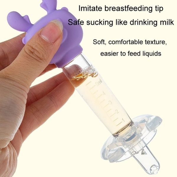 Children Cartoon Medicine Feeder Portable Dropper Baby Water And Liquid Feeder (Pink) - Image 6