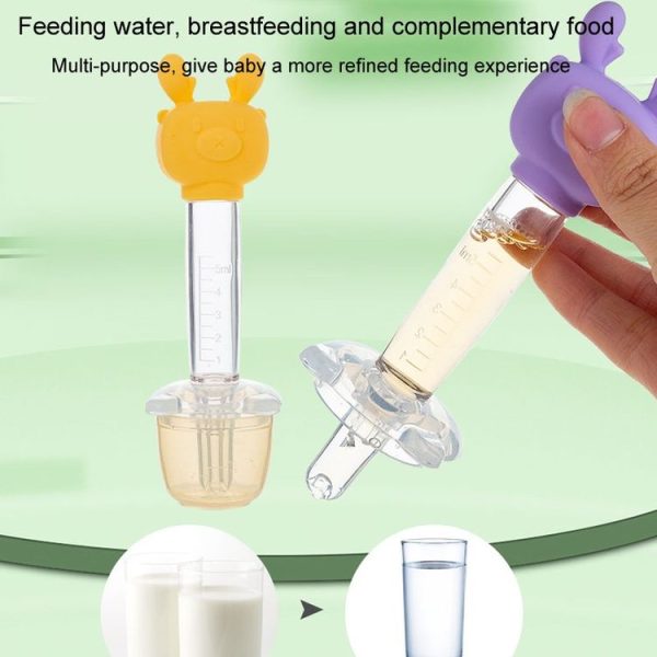 Children Cartoon Medicine Feeder Portable Dropper Baby Water And Liquid Feeder (Pink) - Image 8