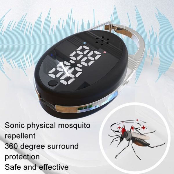 Ultrasonic Mosquito Repeller Imitation Sonic Anti-Mosquito Outdoor Electronic Mosquito Repeller (Black) - Image 6