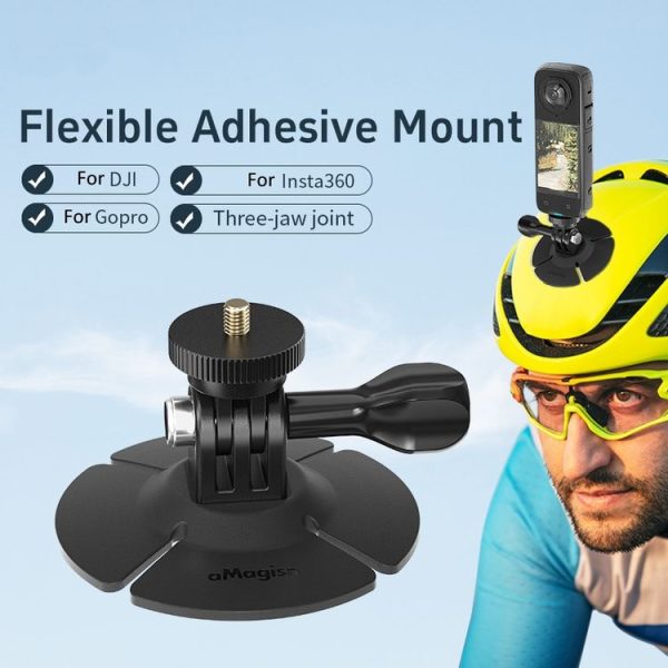 AMagisn Flexible Adhesive Mount for DJI / GoPro / Insta360 and Other Action Cameras - Image 2