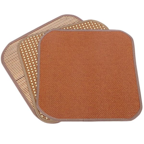 Summer Office Seat Cushion Chair Pad Double Thickened Cooling Mat Home Sofa Cushion, Size: 30x30cm (Square Rattan) - Image 2