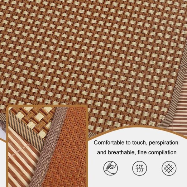 Summer Office Seat Cushion Chair Pad Double Thickened Cooling Mat Home Sofa Cushion, Size: 30x30cm (Square Rattan) - Image 6