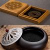 6cm 100pcs / Pack Aluminum Foil Fireproof Cotton Pad Incense Burner Flame Retardant Cotton Mat Mosquito Coil Fireproof Pad - Image 4