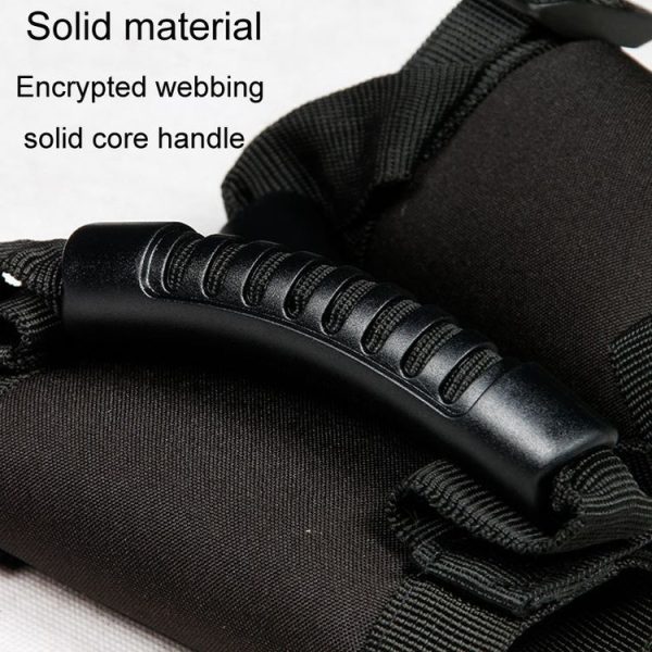 UTV Beach Bike Conversion Car Handle Rope Polaris RZR Non-Slip Handrail (Black) - Image 6