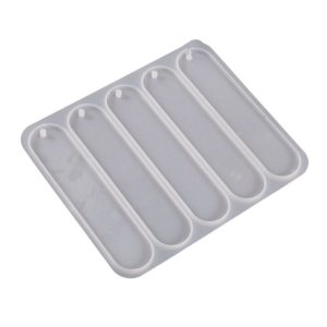 Full-page Bookmark Pendant Silicone Mold DIY Epoxy Resin Mold, Spec: Oval