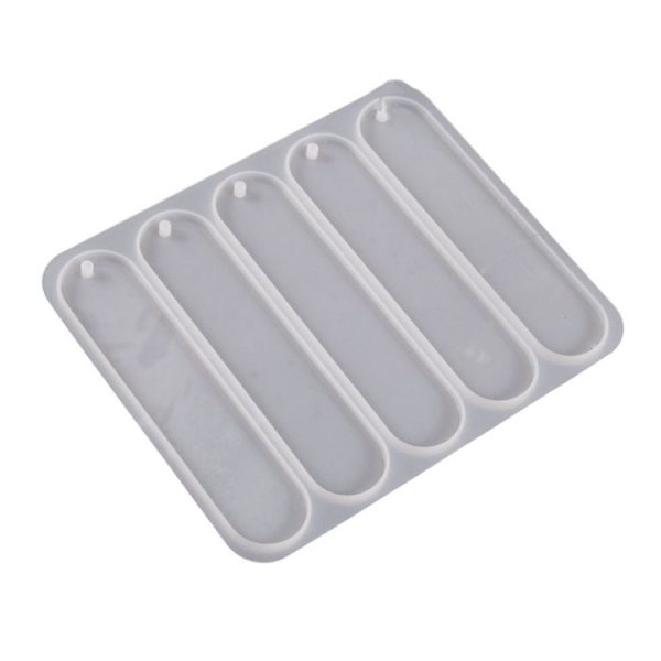 Full-page Bookmark Pendant Silicone Mold DIY Epoxy Resin Mold, Spec: Oval