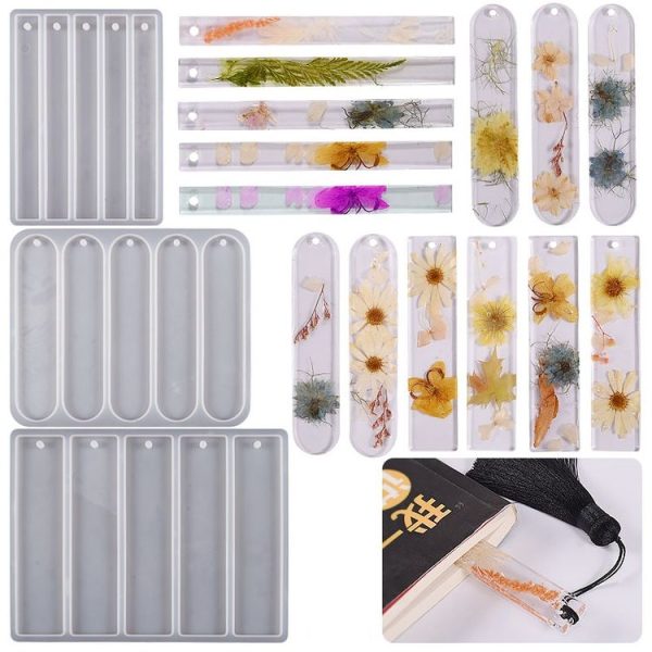Full-page Bookmark Pendant Silicone Mold DIY Epoxy Resin Mold, Spec: Oval - Image 2