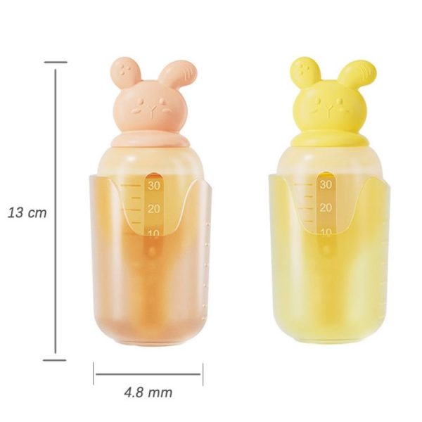 Baby Pacifier Medicine Feeder Pressing Infant Feeding Dropper Silicone Water Feeder (Yellow) - Image 3