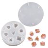 Silicone Dice Resin Molds with 7 Standard Polyhedral Stereoscopic Dice Cavities - Image 2