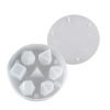Silicone Dice Resin Molds with 7 Standard Polyhedral Stereoscopic Dice Cavities - Image 3