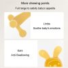 Bunny Baby Teether BPA Free Food-Grade Silicone Teether Infant Teething Stick Anti-Eating Hand, Color: Nano Color - Image 7