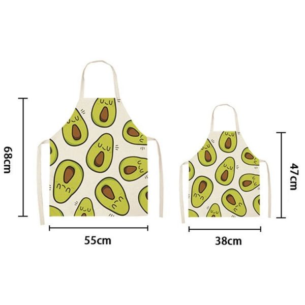 Cartoon Cats Couple Linen Sleeveless Apron Kitchen Furniture Cleaning Coverall, Model: W-01401 (47 x 38cm) - Image 3