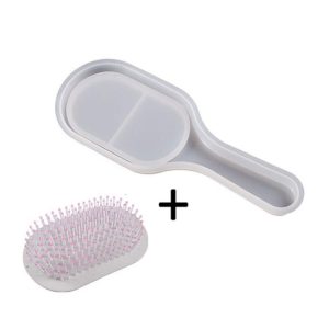 Air Cushion Comb Set Silicone Mold DIY Epoxy Resin Craft Making Mold, Spec: Oval 001