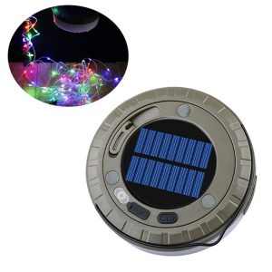 Solar LED Camping Light Type-C Charging Colorful String Lights, Color: 10m Warm Color Light