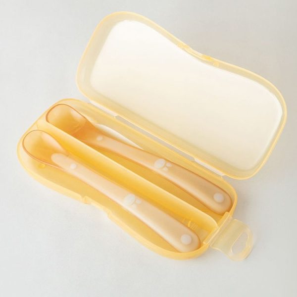 Baby Silicone Spoon Infant Silicone Feeding Spoon Soft Children Tableware, Specification: With Box - Image 11