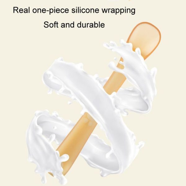 Baby Silicone Spoon Infant Silicone Feeding Spoon Soft Children Tableware, Specification: With Box - Image 5