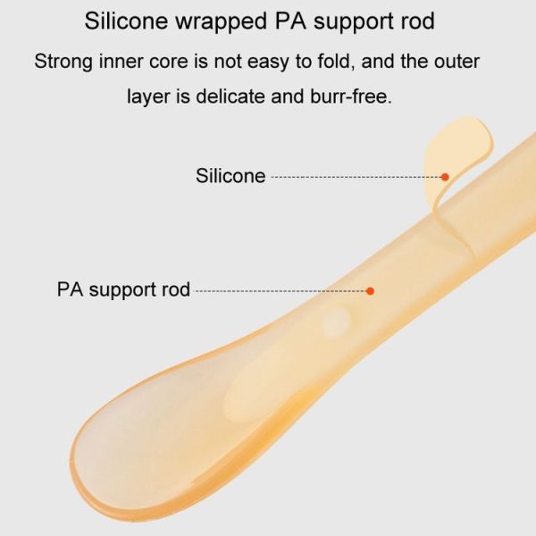 Baby Silicone Spoon Infant Silicone Feeding Spoon Soft Children Tableware, Specification: With Box - Image 6