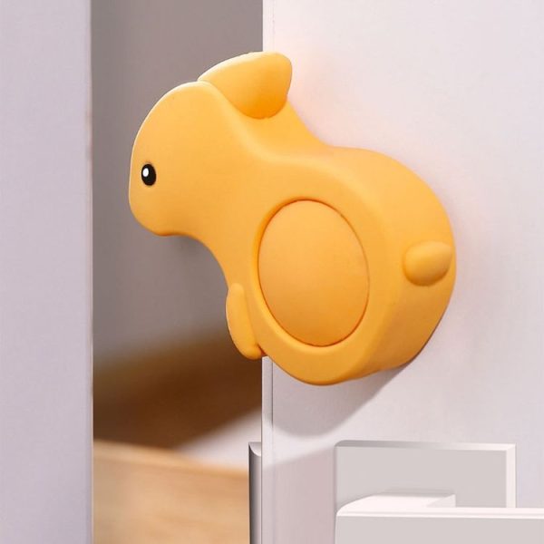 Children Safety Door Resistor Silicone Cartoon Anti-Pinch Door Stopper, Style: Rabbit - Image 2