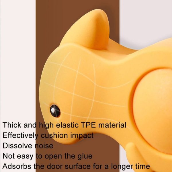 Children Safety Door Resistor Silicone Cartoon Anti-Pinch Door Stopper, Style: Rabbit - Image 3