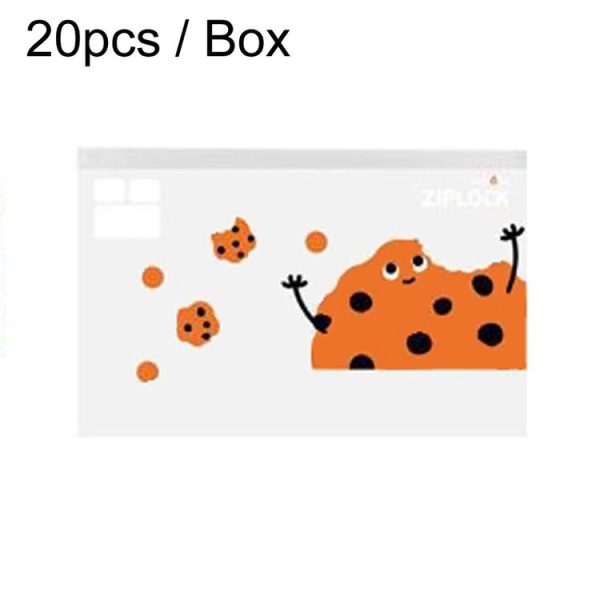Medium 20pcs / Box Household Food Sealing Storage Bag Refrigerator Zipper Fresh Pocket