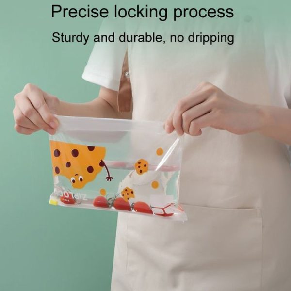 Medium 20pcs / Box Household Food Sealing Storage Bag Refrigerator Zipper Fresh Pocket - Image 4