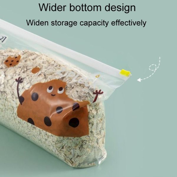 Medium 20pcs / Box Household Food Sealing Storage Bag Refrigerator Zipper Fresh Pocket - Image 5