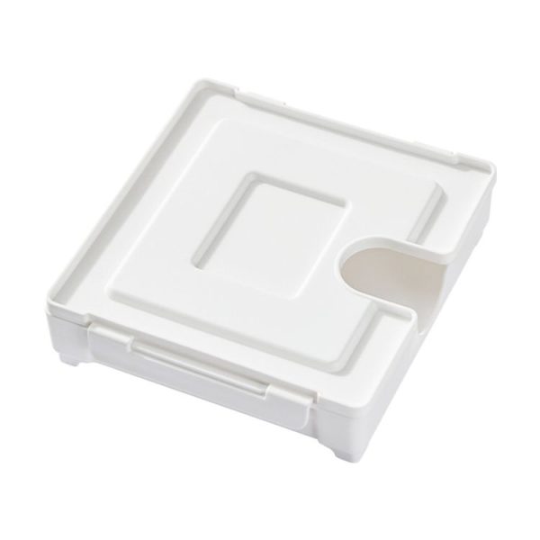 Magnetic Coffee Filter Organizer Refrigerator Coffee Machine Filter Holder (White)