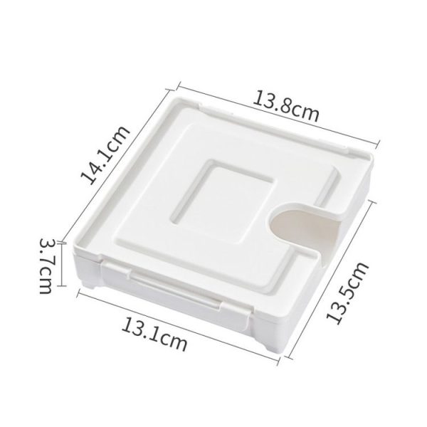 Magnetic Coffee Filter Organizer Refrigerator Coffee Machine Filter Holder (White) - Image 3