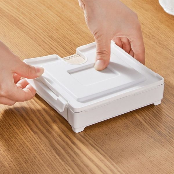 Magnetic Coffee Filter Organizer Refrigerator Coffee Machine Filter Holder (White) - Image 7