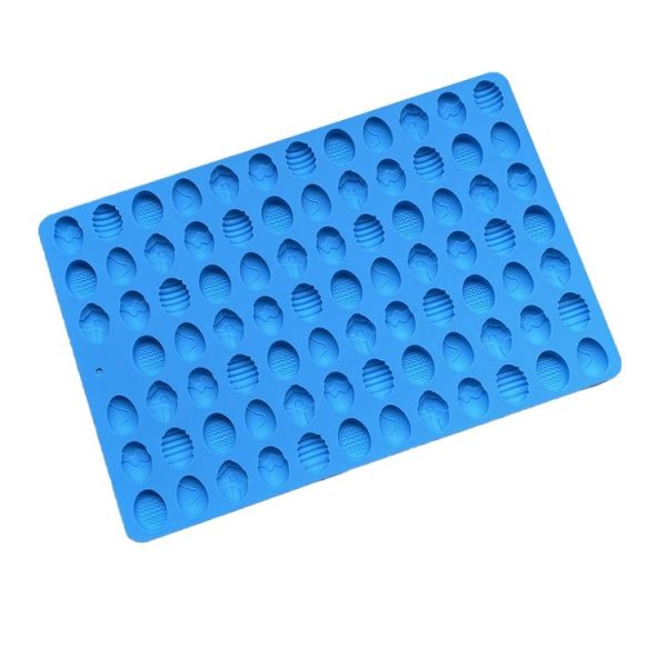 83-Cavity Mini Easter Egg Silicone Molds For Making Pet Treats, Fondant, Cake, Chocolate, Candy, And Cookies (Blue) - Image 2