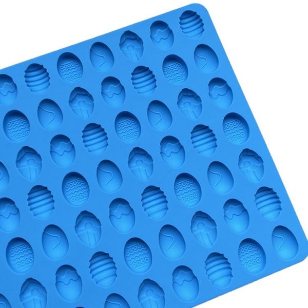 83-Cavity Mini Easter Egg Silicone Molds For Making Pet Treats, Fondant, Cake, Chocolate, Candy, And Cookies (Blue) - Image 5