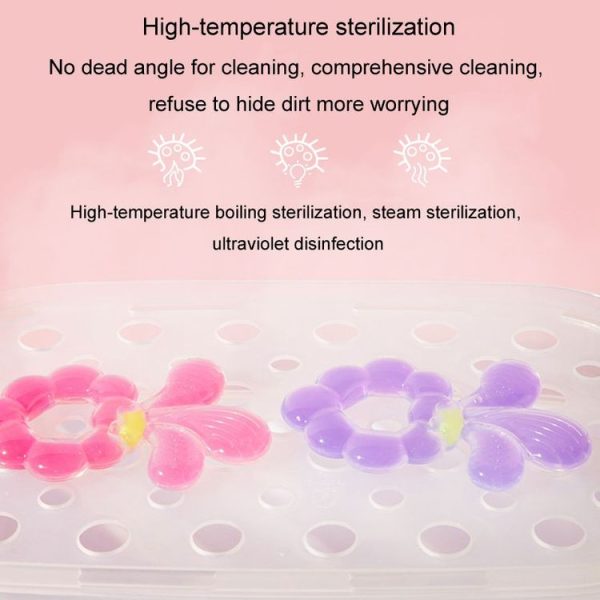 Baby Food-Grade Silicone Grape Teether Toddler Teething Sticks Fruit Silicone Nibbles, Color: Purple - Image 8