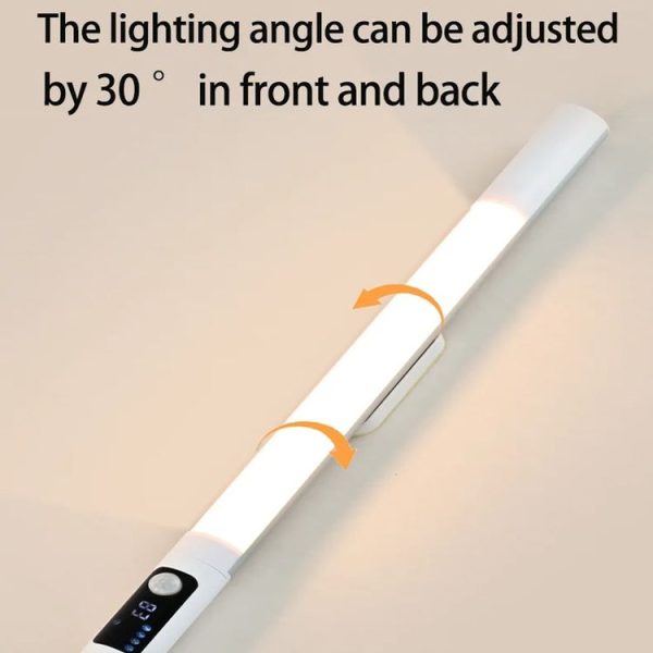 Rechargeable Under Cabinet LED Motion Sensor Night Light with Digital Display 1200mAH (Silver) - Image 10