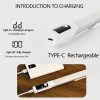 Rechargeable Under Cabinet LED Motion Sensor Night Light with Digital Display 1200mAH (Silver) - Image 7