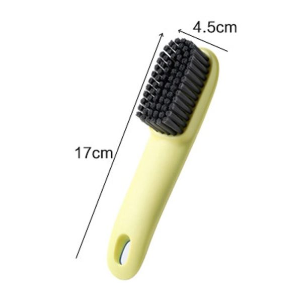 Long-Handed Soft Shoe Brush Contrasting Color Laundry Brush Does Not Hurt Shoe Home Clean Brush Shoe Washing Brush Set (Pink) - Image 3
