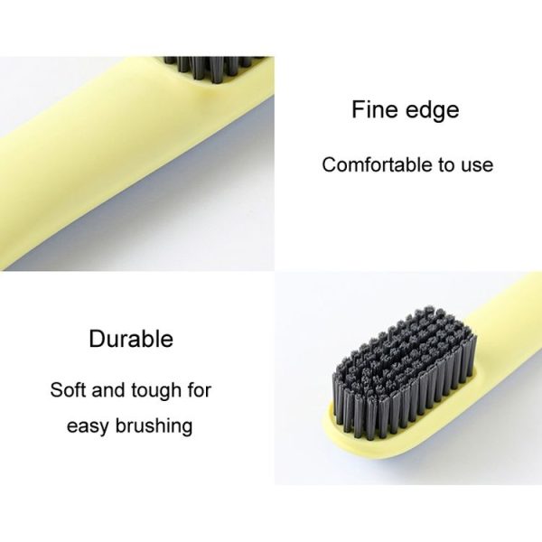 Long-Handed Soft Shoe Brush Contrasting Color Laundry Brush Does Not Hurt Shoe Home Clean Brush Shoe Washing Brush Set (Pink) - Image 4