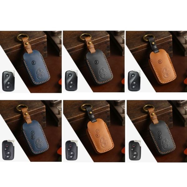 Lexus RX270 / ES240 / LX570 Hallmo Car Key Cover, Color: 3 Keys Blue - Image 2