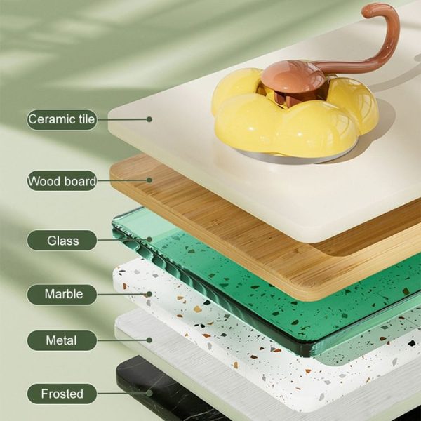 Household Suction Cup Flower Hook Bathroom Vacuum Sticky Hooks Without Punch Hole (Green) - Image 7