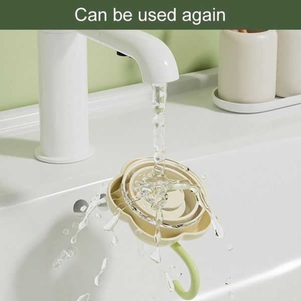 Household Suction Cup Flower Hook Bathroom Vacuum Sticky Hooks Without Punch Hole (Green) - Image 8